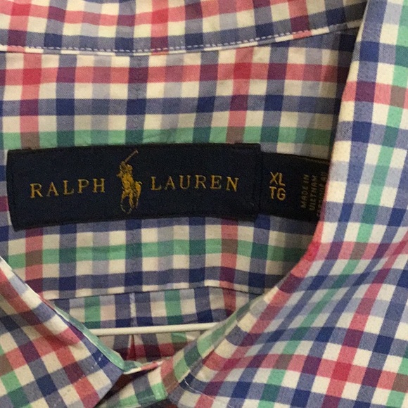 *EUC* Ralph Lauren multi color plaid button down. Size XL. - Picture 2 of 4